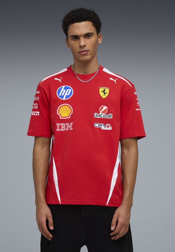 Puma SF REPLICA DRIVERS AUTHENTIC TEE - Print T-shirt - puma red