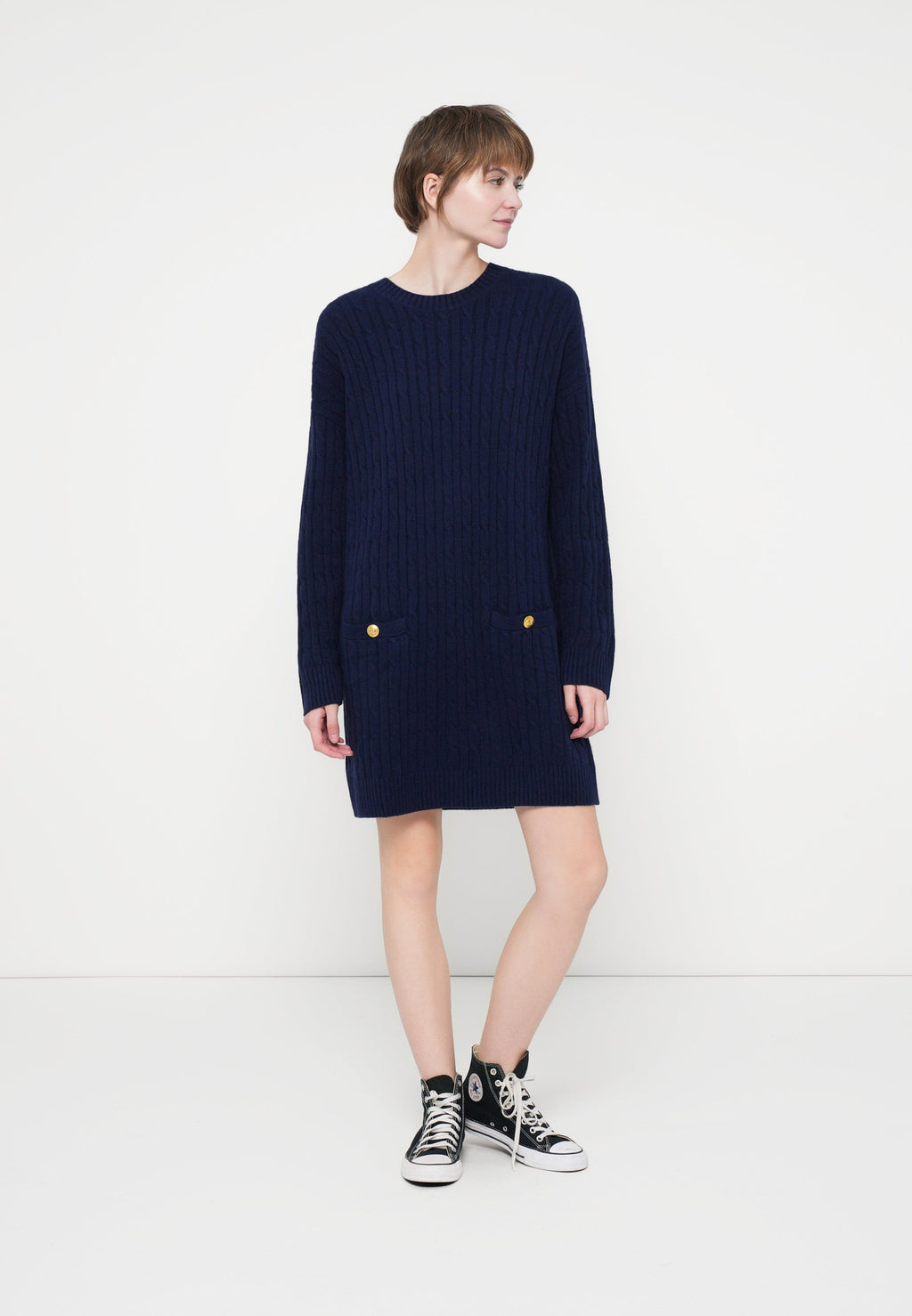 GAP CREWNECK MINI DRESS