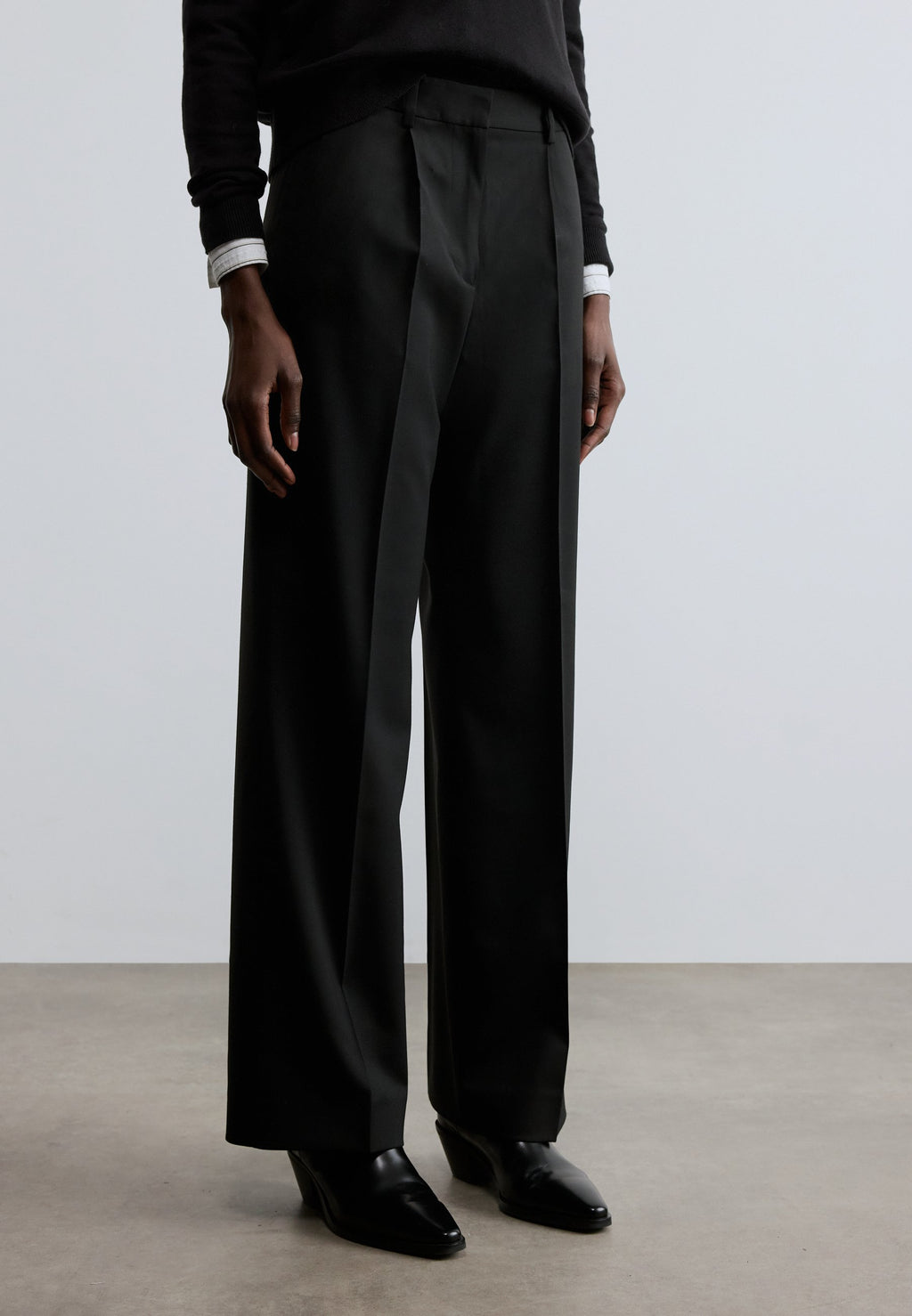 TIMELESS WOOL BLEND WIDE LEG TROUSERS Media 3