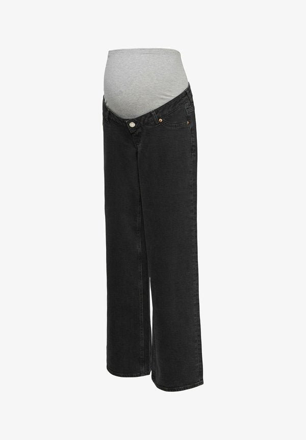Vero Moda Wide-leg maternity Wide Leg Fit - Flared Jeans - black