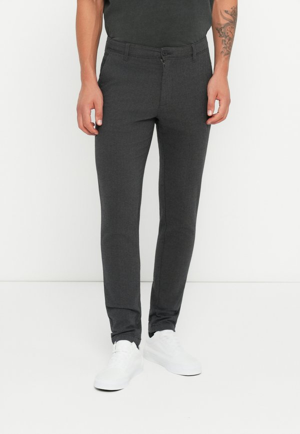 Jack & Jones JPSTMARCO BOWIE WINTER CHINO SN - Chinos - dark grey