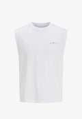 Jack & Jones TANK TOP BACKPRINTET TANK TOP - Top - bright white