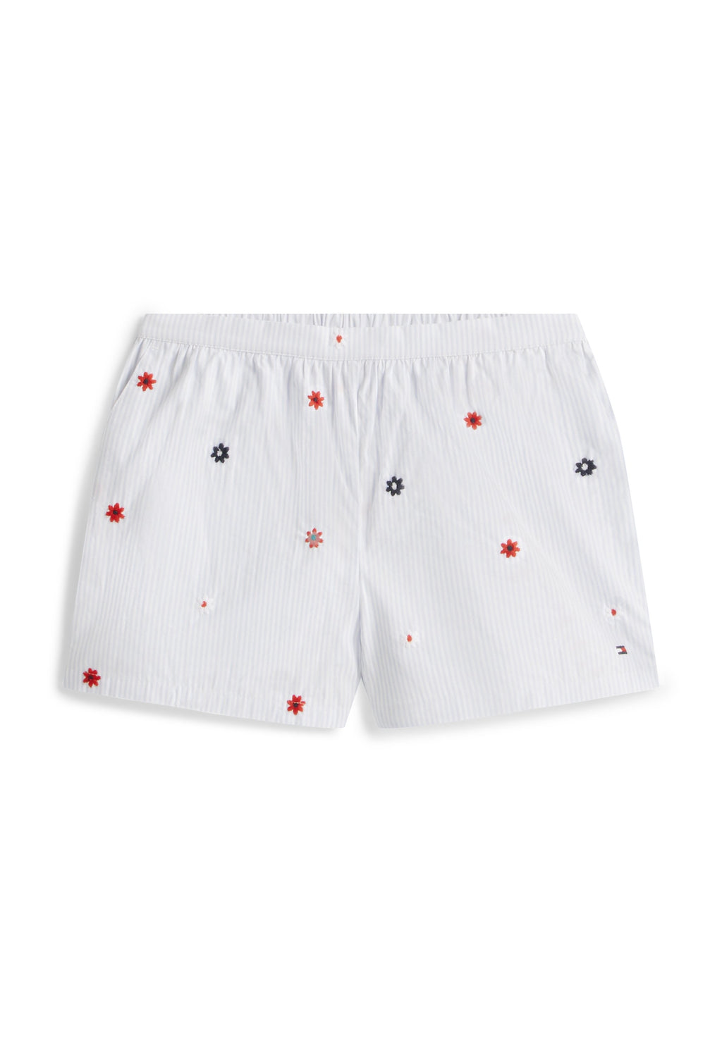 FLORAL EMBROIDERY WIDE LEG SHORTS Media 1