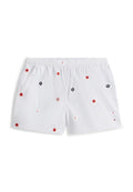 FLORAL EMBROIDERY WIDE LEG SHORTS Media 1