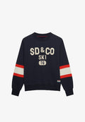 Superdry & Co SUPERDRY ASPEN ATHLETICS PREPPY SKI SWEATSHIRT.. - Sweatshirt - darkest navy