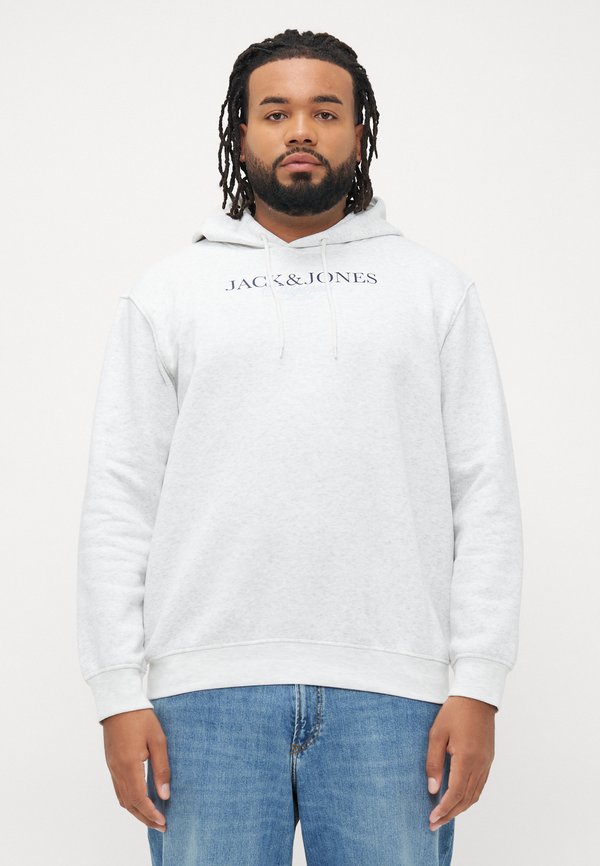 Jack & Jones Plus Size - Hoodie - bright white melange