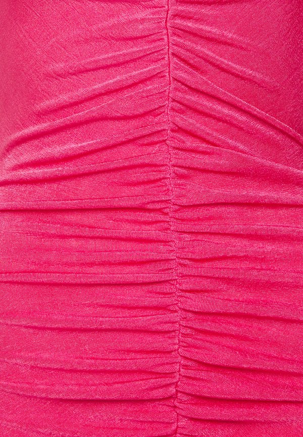 IN THE STYLE HALTERNECK RUCHED SLINKY MINI DRESS