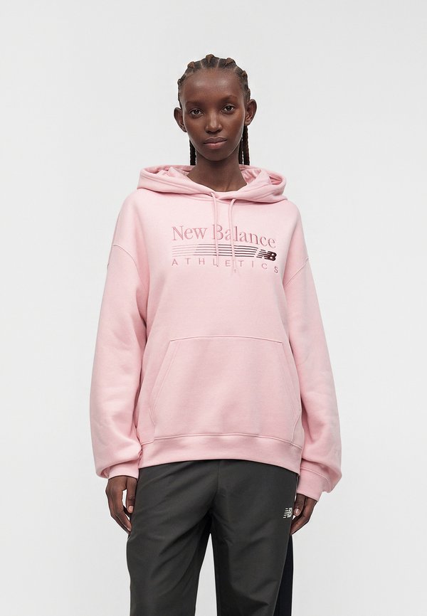 New Balance TRACKSIDE HOODIE - Hoodie - pink chalk