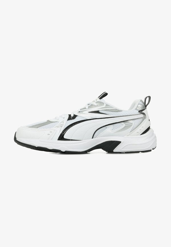 Puma Trainers - white black silver