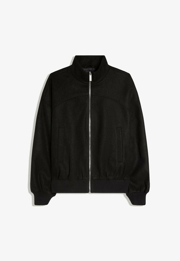 Bershka HEAVY CLOTH - BOMBER JACKET - Summer jacket - black
