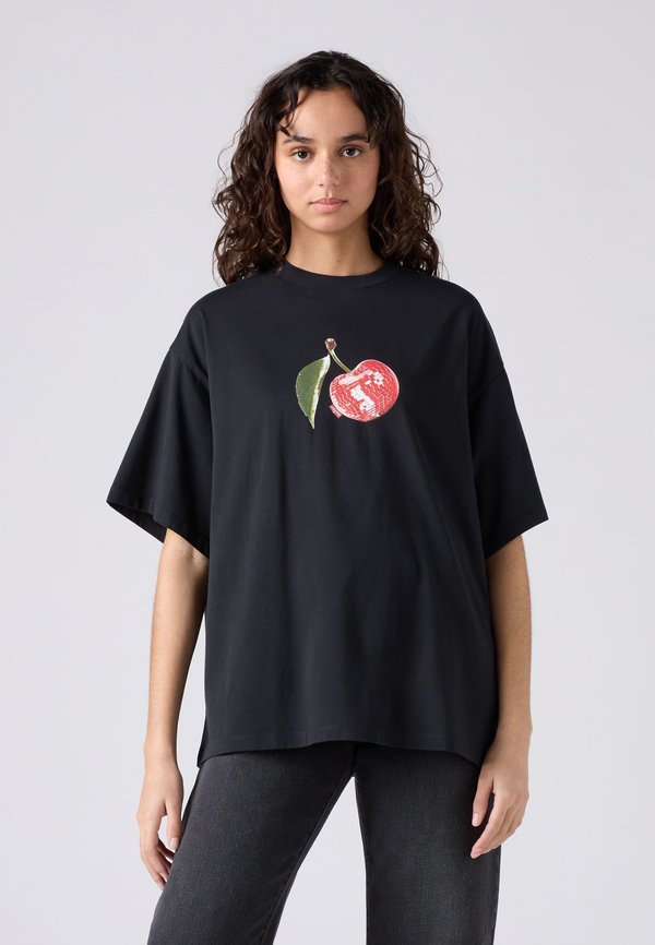Levi's® SHORT STACK TEE - Print T-shirt - jet black