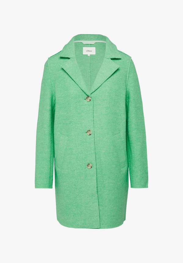 s.Oliver Classic coat - limettengrün