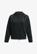 Under Armour UNSTOPPABLE FLEECE - Zip-up sweatshirt - black