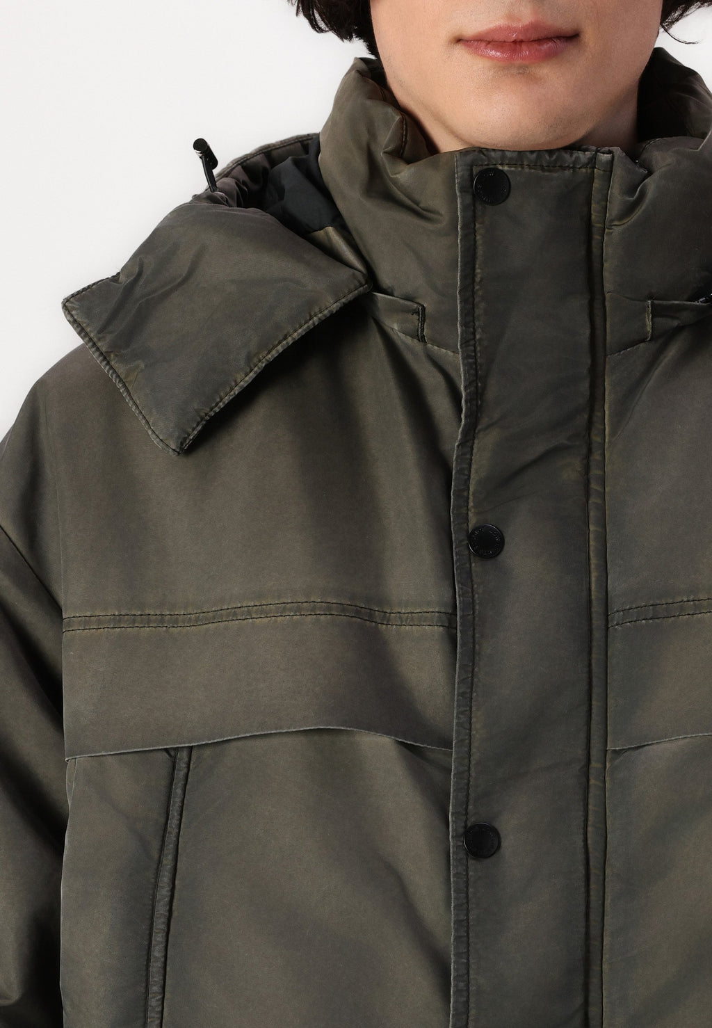 LOW LIGHTS STUDIOS® WASHED MOON PUFFER JACKET UNISEX