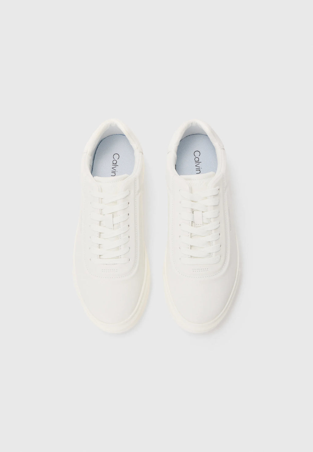 Calvin Klein Trainers - bright white/oatmeal
