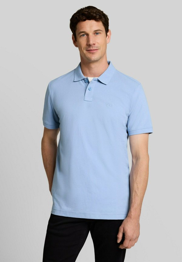 TOM TAILOR TOM TAILOR POLOSHIRTS PIQUÉ POLOSHIRT MIT LOGO-STICKEREI - Polo shirt - pale blue