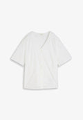 TOM TAILOR TOM TAILOR BLUSEN & SHIRTS PLUS SIZE - BLUSE MIT LOCHSTICKEREI - Blouse - white