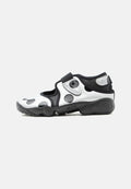 Nike Sportswear AIR RIFT DOT - Ankle strap ballet pumps - black/metallic silver-coloured