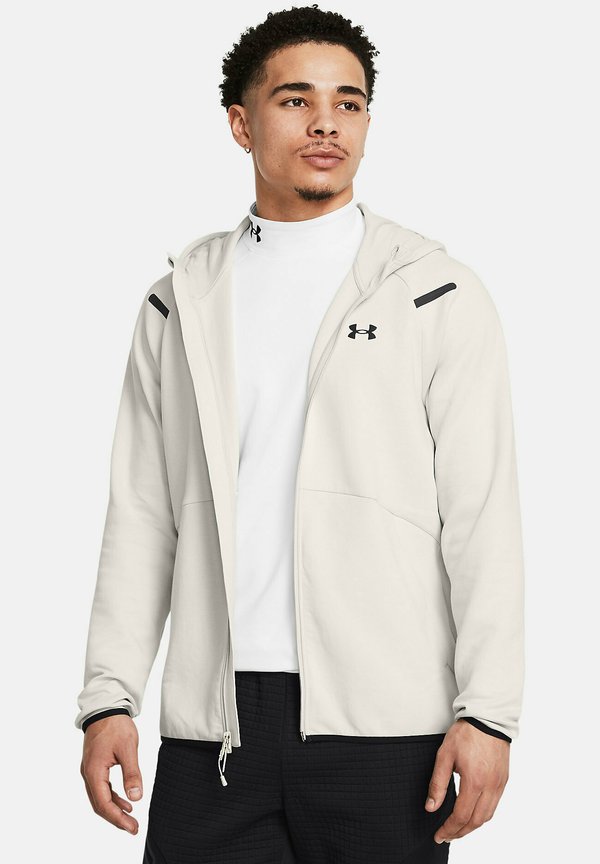 Under Armour UNSTOPPABLE FLEECE - Zip-up sweatshirt - summit white