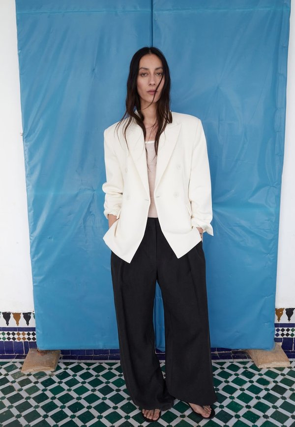 Mango ADULT - Trousers - black