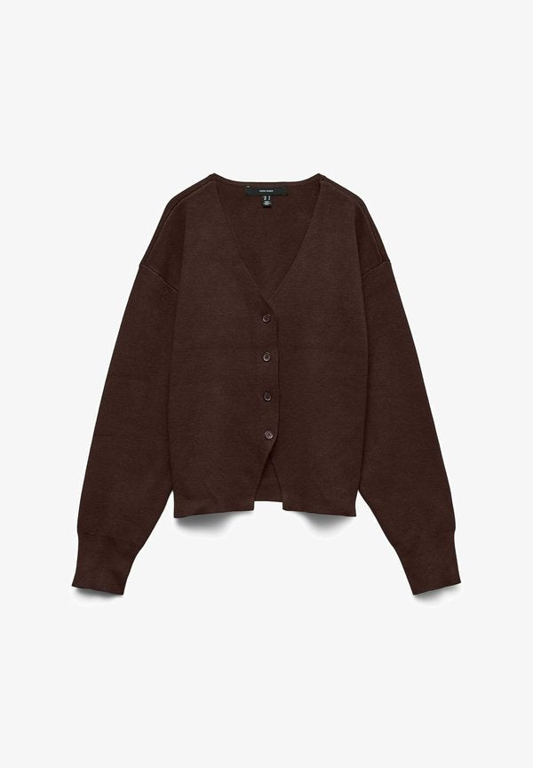 Vero Moda VMLUCCA Knit - Cardigan - chocolate torte