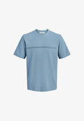 Jack & Jones JCOFUSION CHEST BRAND TEE SS CREW SN - Print T-shirt - blue mirage