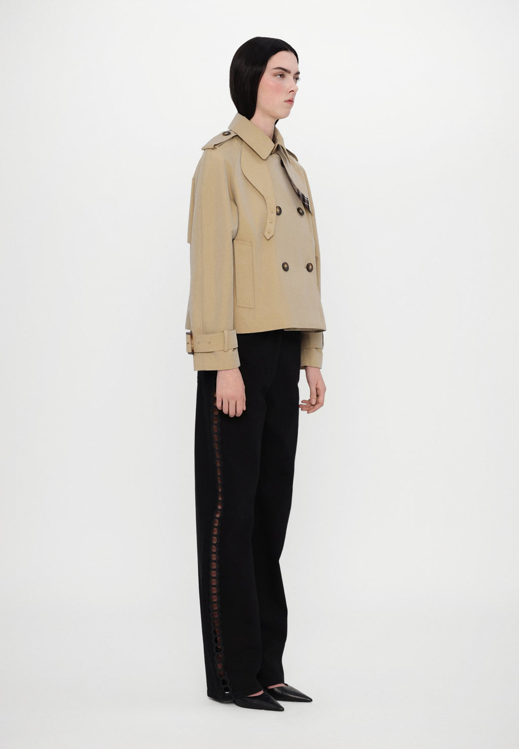 STUDIO ID ISLA SHORT TRENCH COAT
