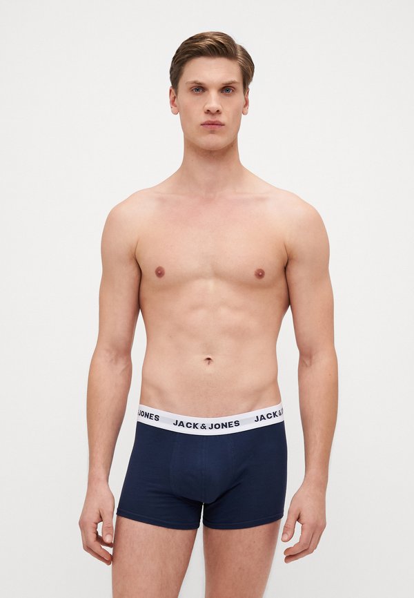 Jack & Jones JACSOLID TRUNKS 12 PACK - Trunks - navy/black/dark grey melange