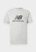 New Balance SPORT ESSENTIALS STAMP LOGO UNISEX - Print T-shirt - grey/black