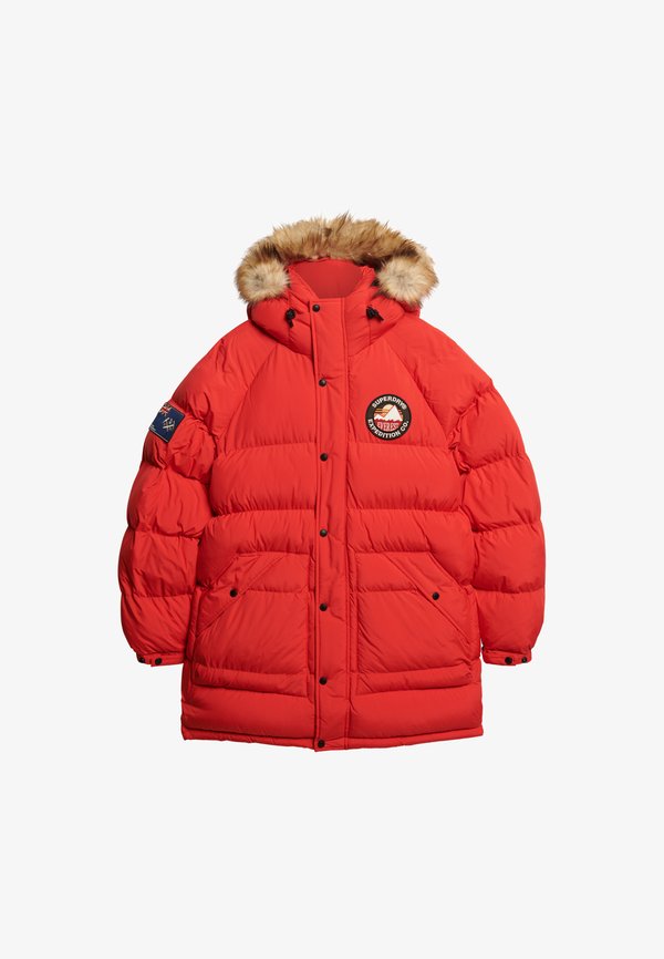 Superdry & Co EVEREST LONGLINE BAFFLED  - Parka - heritage red