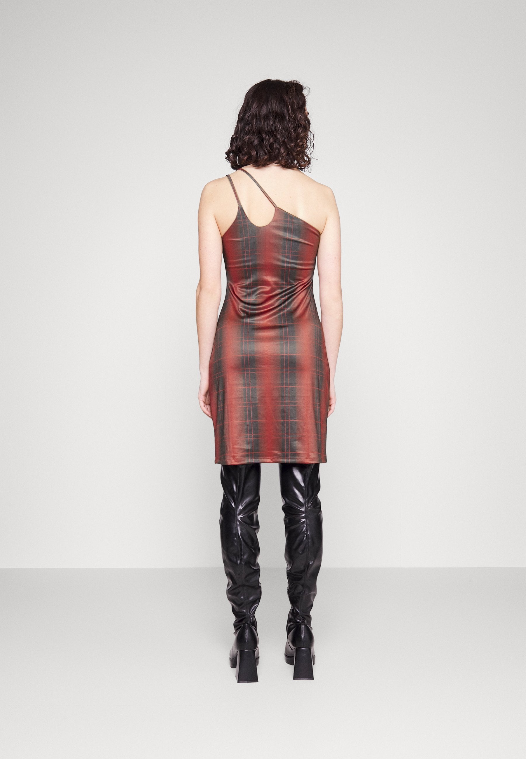 HOSBJERG JUNA ASTA GRID DRESS