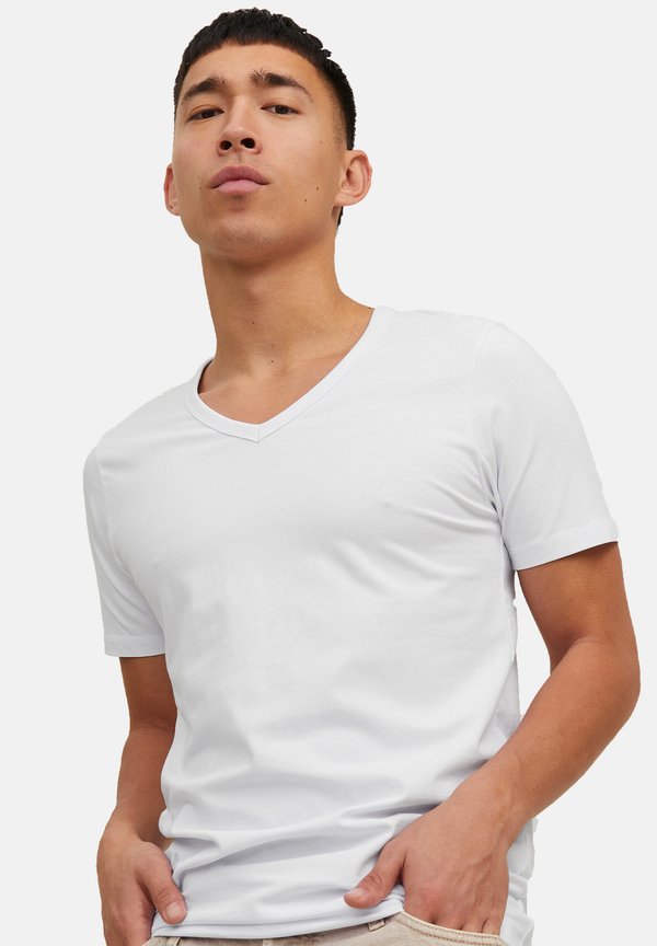 Jack & Jones 5 PACK - Basic T-shirt - weiß