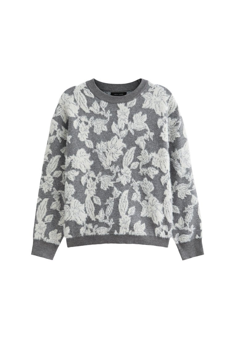 New Look BRUSHED FLORAL CREW NECK