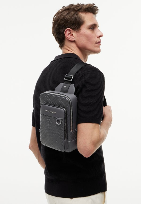 Tommy Hilfiger SLINGPACK - Cross body bag - dark grey