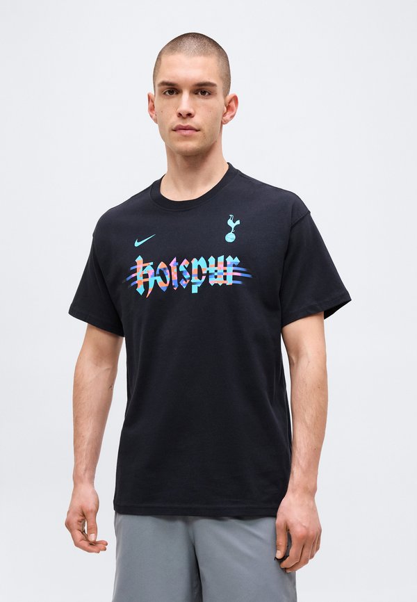Nike Performance THFC WORDMARK TEE - Club wear - black