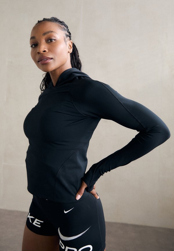 Nike Performance Long sleeved top - black/anthracite