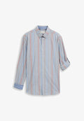 TOM TAILOR REGULAR FIT HEMD MIT STREIFEN - Shirt - navy irregular stripe
