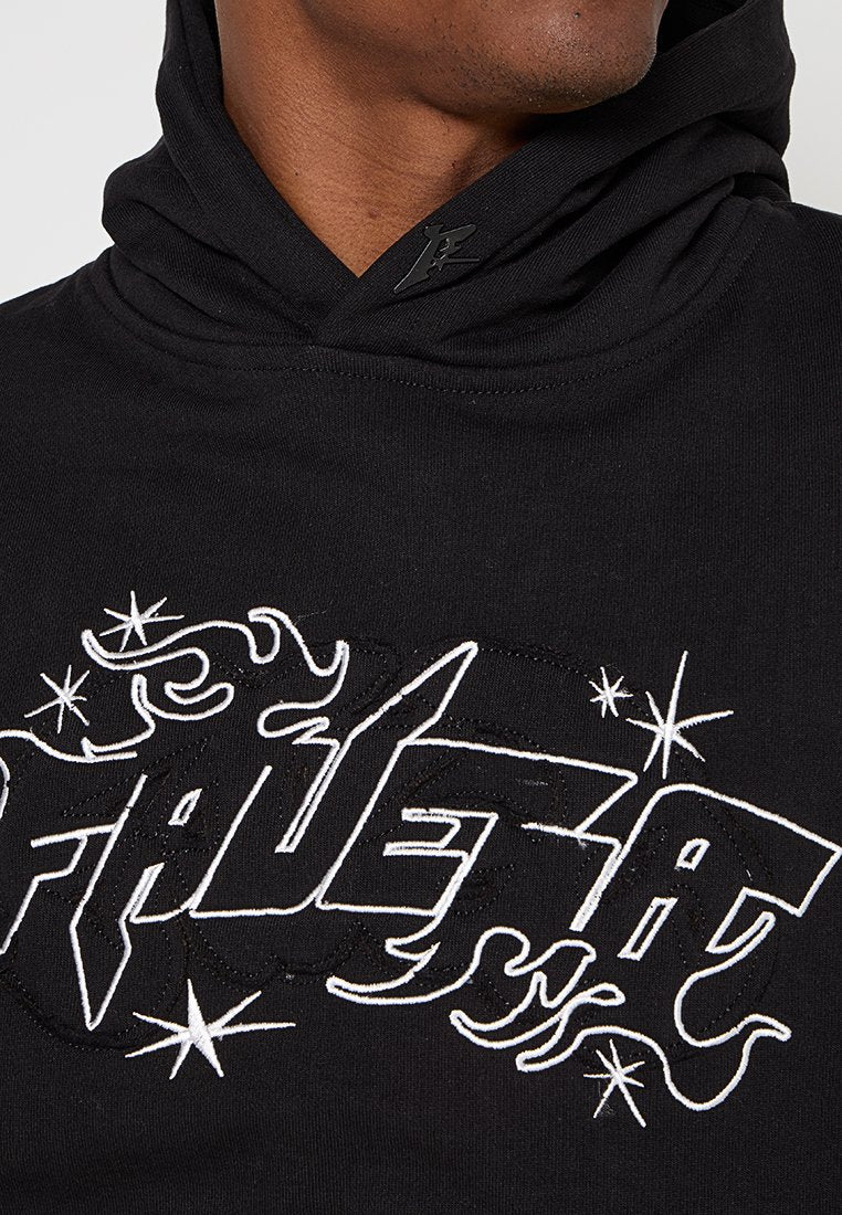 FAVELA FABRIC PATCH EMBROIDERY HOODIE