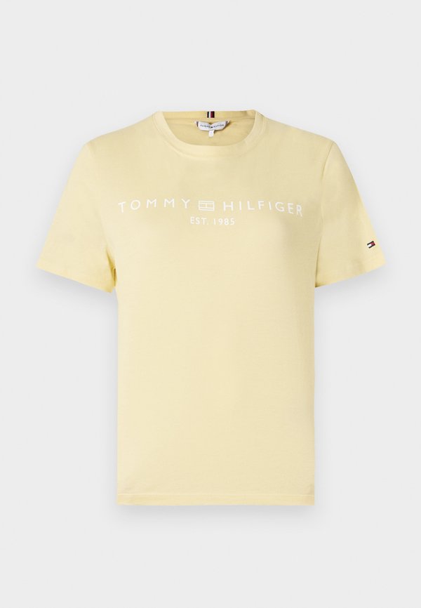 Tommy Hilfiger REG CORP LOGO  - Print T-shirt - zesty yellow