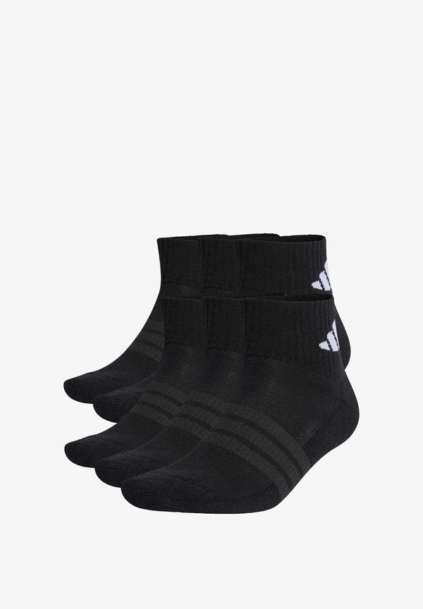adidas Performance CUSHIONED ESSENTIALS ANKLE UNISEX 6 PACK - Sports socks - black/black/white