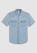 Levi's® CLASSIC WESTERN - Shirt - blue denim