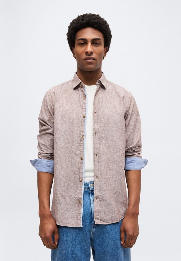 TOM TAILOR SHIRT - Shirt - rocky brown