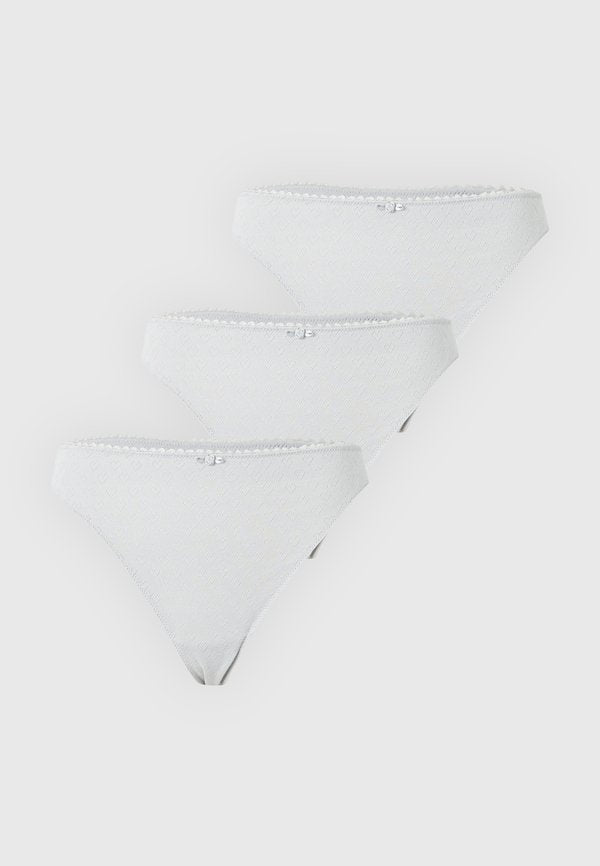ONLY ONLCARLA THONG 3 PACK - Thong - light grey melange