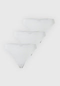 ONLY ONLCARLA THONG 3 PACK - Thong - light grey melange