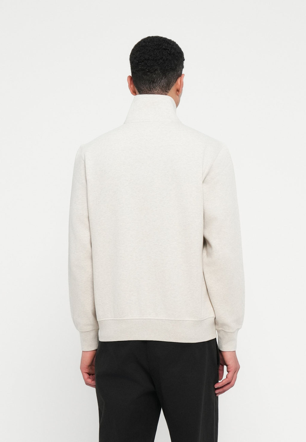 STAND-UP COLLAR ZIP-THRU FLEECE SWEATSHIRT Media 4