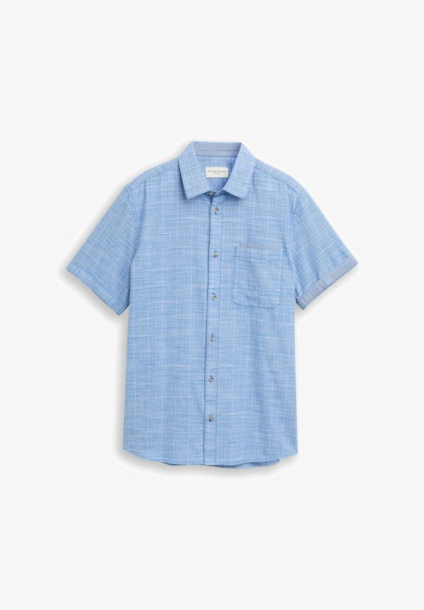 TOM TAILOR REGULAR FIT HEMD MIT KAROMUSTER - Shirt - surf blue check