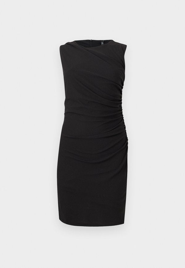 ONLY ONLAMBER RUCHING DRESS - Day dress - black
