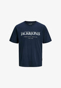 Jack & Jones T- - Print T-shirt - navy blazer