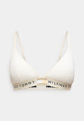 Tommy Hilfiger HERITAGE LOGO REMOVABLE PADDING TRIANGLE BRA - Triangle bra - beige heather