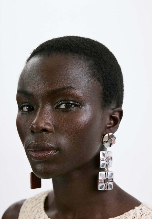 Mango ADULT - Earrings - dark brown